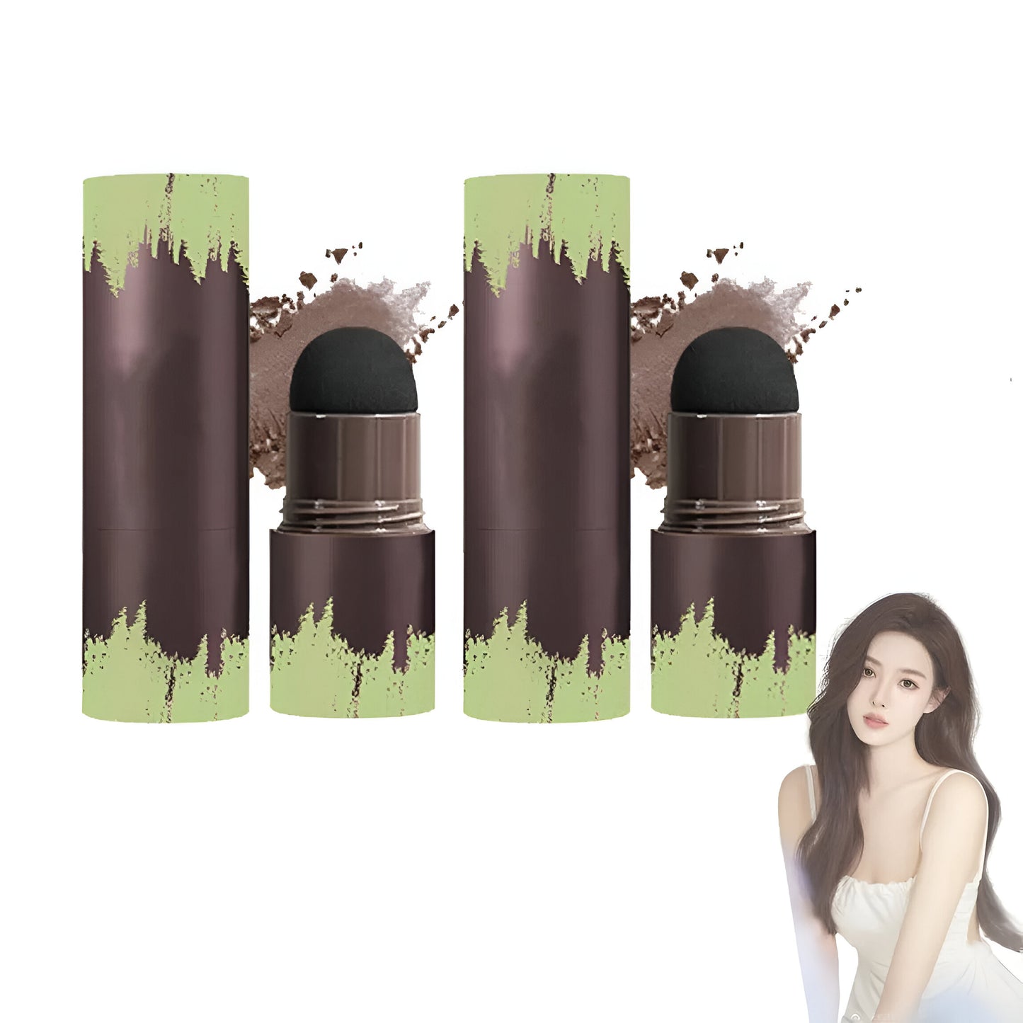 3-in-1 Hairline Contouring Powder Stick – Waterproof, Long-Lasting